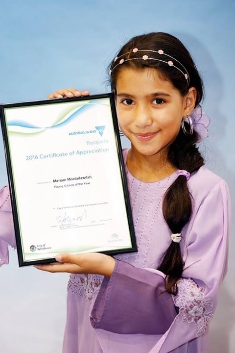 Australia Day Awards: Congratulations to Mariam M.